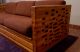 Mid Century Modern Couch And Loveseat.  Natural Wood ' 70s.  Danish Style.  Oak Post-1950 photo 2
