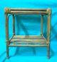 1900 ' S Antique Rare Rattan Bamboo Cane With Glass Top Hand Crafted Tea Table 1900-1950 photo 9