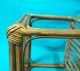 1900 ' S Antique Rare Rattan Bamboo Cane With Glass Top Hand Crafted Tea Table 1900-1950 photo 5