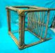 1900 ' S Antique Rare Rattan Bamboo Cane With Glass Top Hand Crafted Tea Table 1900-1950 photo 6