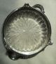 B P Co Epns Silverplate Bm Mounts Candy Dish Footed With Glass Insert Ornate Dishes & Coasters photo 3