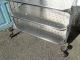 Vtg Industrial Stainless Steel Rolling Kitchen Bar Cart On Casters,  Restaurant Other photo 1