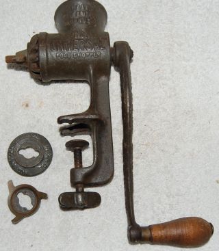 Antique 1897 Universal No 1 Food Chopper Hand Meat Grinder Great Britain Ct Usa photo