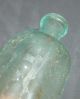 Early Aqua Glass Concave Corner Open Pontil Medicine Bottle - 1840s - 1850s Bottles photo 2
