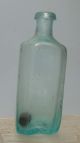 Early Aqua Glass Concave Corner Open Pontil Medicine Bottle - 1840s - 1850s Bottles photo 4