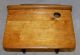 Antique School House Desk Pat 1894 Cast Iron & Wood Buffalo New York Ornate Vgc 1800-1899 photo 9