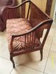 Charming Antique French Settee Intricate Inlay With Cupids 1900-1950 photo 5