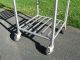 Vtg Industrial Factory Stainless Steel Cart On Casters,  Kitchen Storage Rack Other photo 1