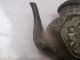 Chinese Bronze Wine Pot Carving Golden Fish Qing Dynasty Vessel Old Teapots photo 2