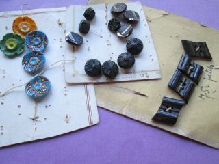 Vintage Buttons From Glass& Hard Plastick/very For Your Project photo