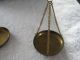 Vintage Solid Brass Jewellery Scales And Weights In Case Other photo 2