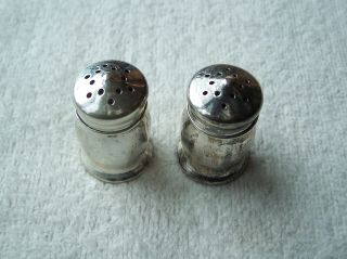 Vintage Sterling Silver 1 - 11/16 Inch Salt & Pepper Shakers 18.  60 Gm photo
