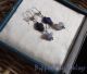 Roman Beads Earrings Blue Lace Agate Lapis Lazuli Glass & Stone.  925 Hearts Roman photo 2