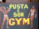Black Memorabilia Pusta & Son Gym Wooden Sign Folk Art /americana Signs photo 6