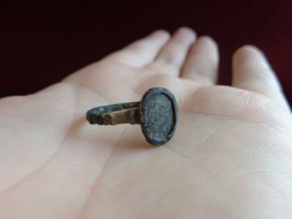 Bronze - Gilt Medieval Ring Thames Find photo