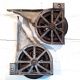 Antique Cast Iron Wheels Rolling Ladder Library Industrial Steampunk Art Ornate Other photo 4