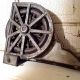 Antique Cast Iron Wheels Rolling Ladder Library Industrial Steampunk Art Ornate Other photo 7