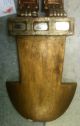 Antique Pre Columbian Reproduction Wood Carved Tumi,  Artifact,  Relic Art,  Clay The Americas photo 3