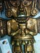 Antique Pre Columbian Reproduction Wood Carved Tumi,  Artifact,  Relic Art,  Clay The Americas photo 4