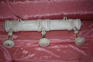 Antique French Painted Hat Or Coat Rack/pegs photo