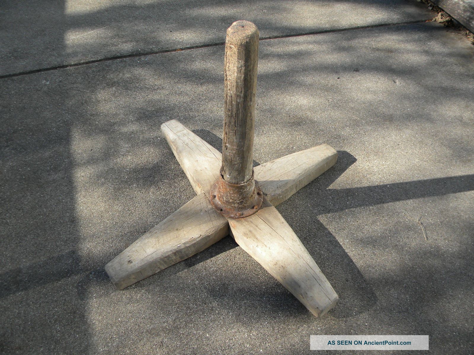 Antique Primitive Wood Farrier ' S Hoof Stand - Very Unique Item Primitives photo