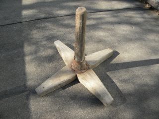 Antique Primitive Wood Farrier ' S Hoof Stand - Very Unique Item photo