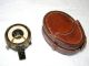 Liquid Filled Prismatic Compass By E.  R.  Watts & Son In Leather Case,  1930 Other photo 2