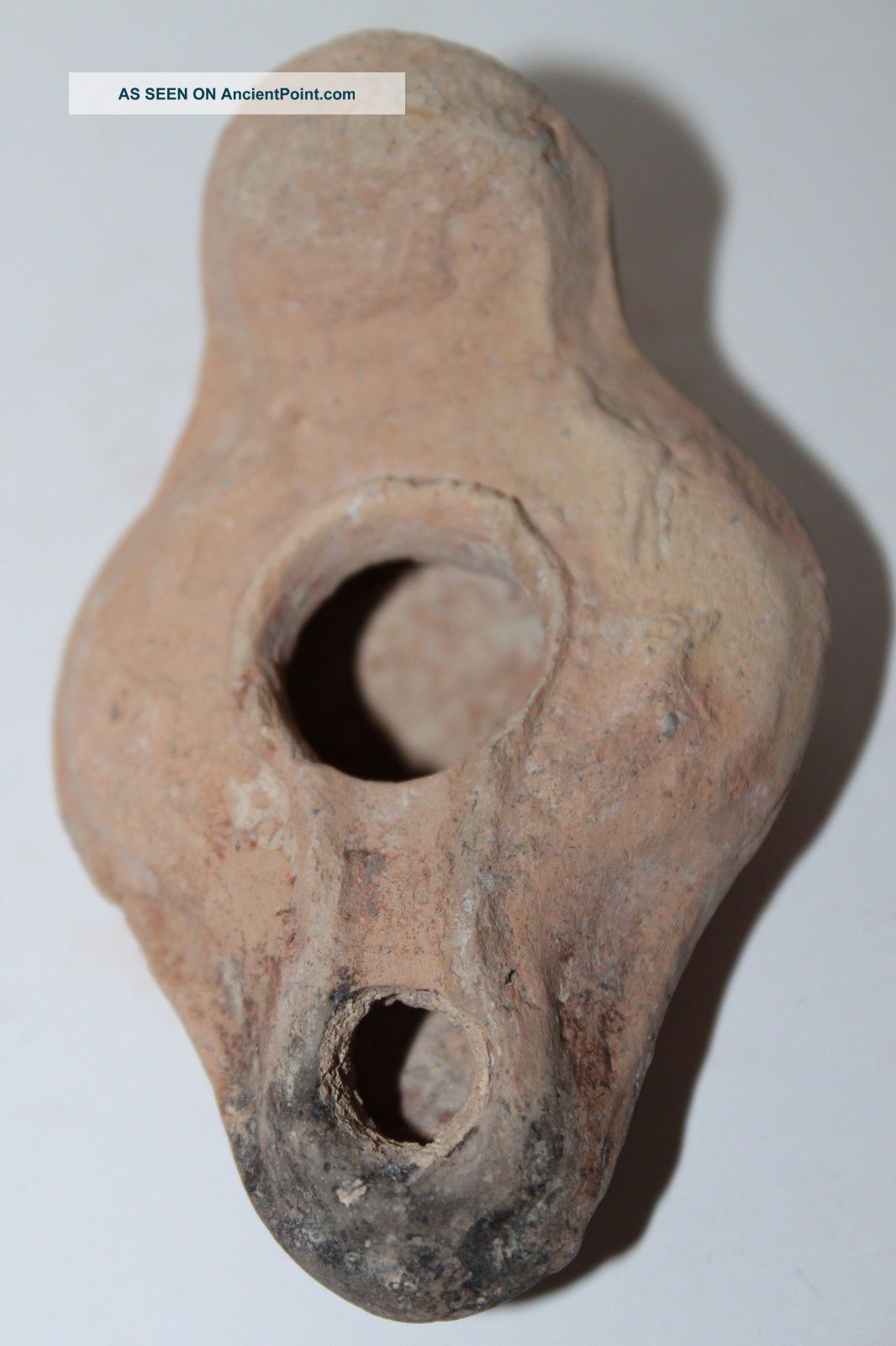 Ancient Roman Holyland Pottery Bird Oil Lamp 4/5th Cent Ad Terracotta Roman photo