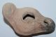 Ancient Roman Holyland Pottery Bird Oil Lamp 4/5th Cent Ad Terracotta Roman photo 1