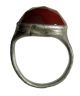 Unique Medieval Silver Ring With Red Stone 25 - 30mm/5.  20g M - 174 Roman photo 1