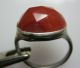Unique Medieval Silver Ring With Red Stone 25 - 30mm/5.  20g M - 174 Roman photo 3