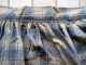 Primitive Prairie Apron,  Blue Homesun Plaid,  30 