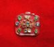Vintage Indo Persian Mughal Islamic Ottoman Glass No Crystal Jewelled Pendant Other photo 1
