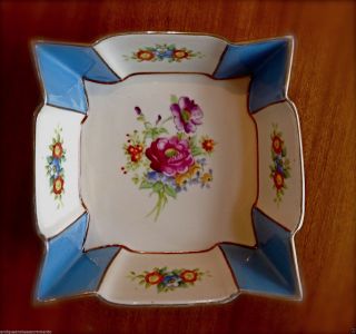 Noritake Footed Hand Painted Dish Very Collectible photo