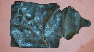 Byzantine Piligrim Bronze Huge Plate - Metal Detecting Find photo