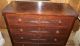Antique 19th Century Mahogany Veneer Chest Of Drawers Applied Decoration 1800-1899 photo 4