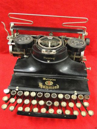 Scarce Antique Hammond Multiplex Folding Typewriter - Nr photo