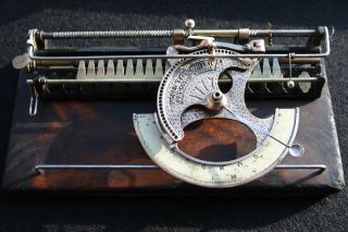 Antique Typewriter The World No.  1 Index Schreibmaschine photo