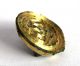 Rare 500 A.  D British Found Anglo Saxon Period Gold Gilt Bronze Button Brooch.  Vf British photo 6