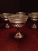 Antique Glass And Sterling Silver Base Ice Cream - Sherbet And Fruit Compote Cups & Goblets photo 7
