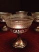 Antique Glass And Sterling Silver Base Ice Cream - Sherbet And Fruit Compote Cups & Goblets photo 8