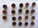 19 Antique Vintage Victorian Buttons 1920/30 Metal Gold Brass Tone Embossed Buttons photo 3