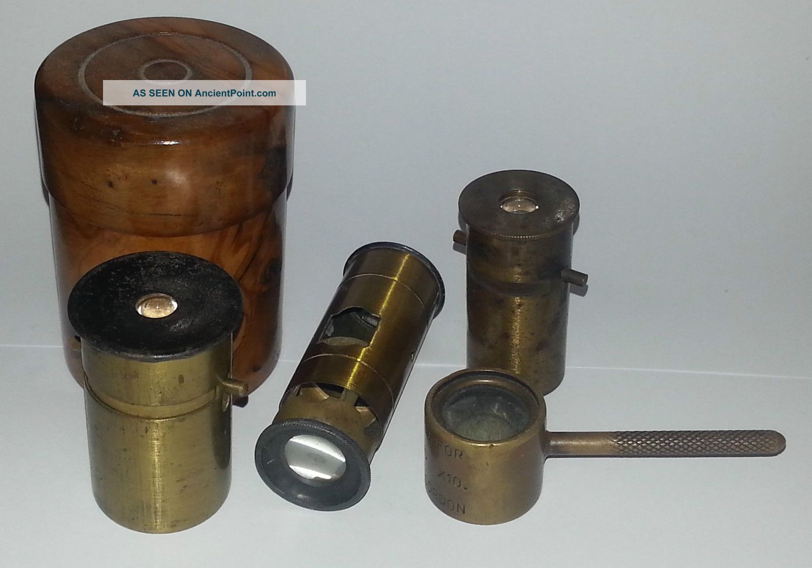 20th C.  European Pocket Brass Microscopes & Speetol - Gordon Mini Lens Microscopes & Lab Equipment photo