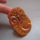 Natural Chinese Huang Dragon Jade Carved Dragon Phoenix Pendant Nr Necklaces & Pendants photo 1