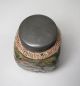 A464: Popular,  Rare Chinese Pottery Ware Tea Caddy Chashinko With Top Of Tin.  2 Tea Caddies photo 3