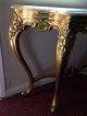 Marble Top Gold Console Post-1950 photo 2