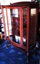 Antique 1900s William & Mary Walnut Display Cabinet Rockford National Furn Co 1900-1950 photo 1