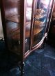 Antique 1900s William & Mary Walnut Display Cabinet Rockford National Furn Co 1900-1950 photo 4