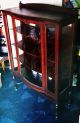 Antique 1900s William & Mary Walnut Display Cabinet Rockford National Furn Co 1900-1950 photo 7