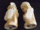 2 Vintage Antique Porcelain Bust Figurine Blonde Girl & Boy - Figurines photo 4